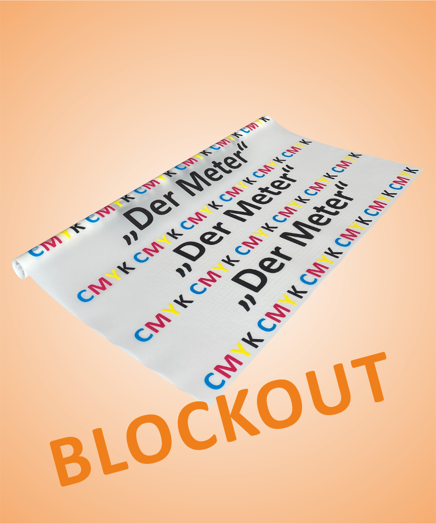 "Der Meter Blockout" CMYK + White