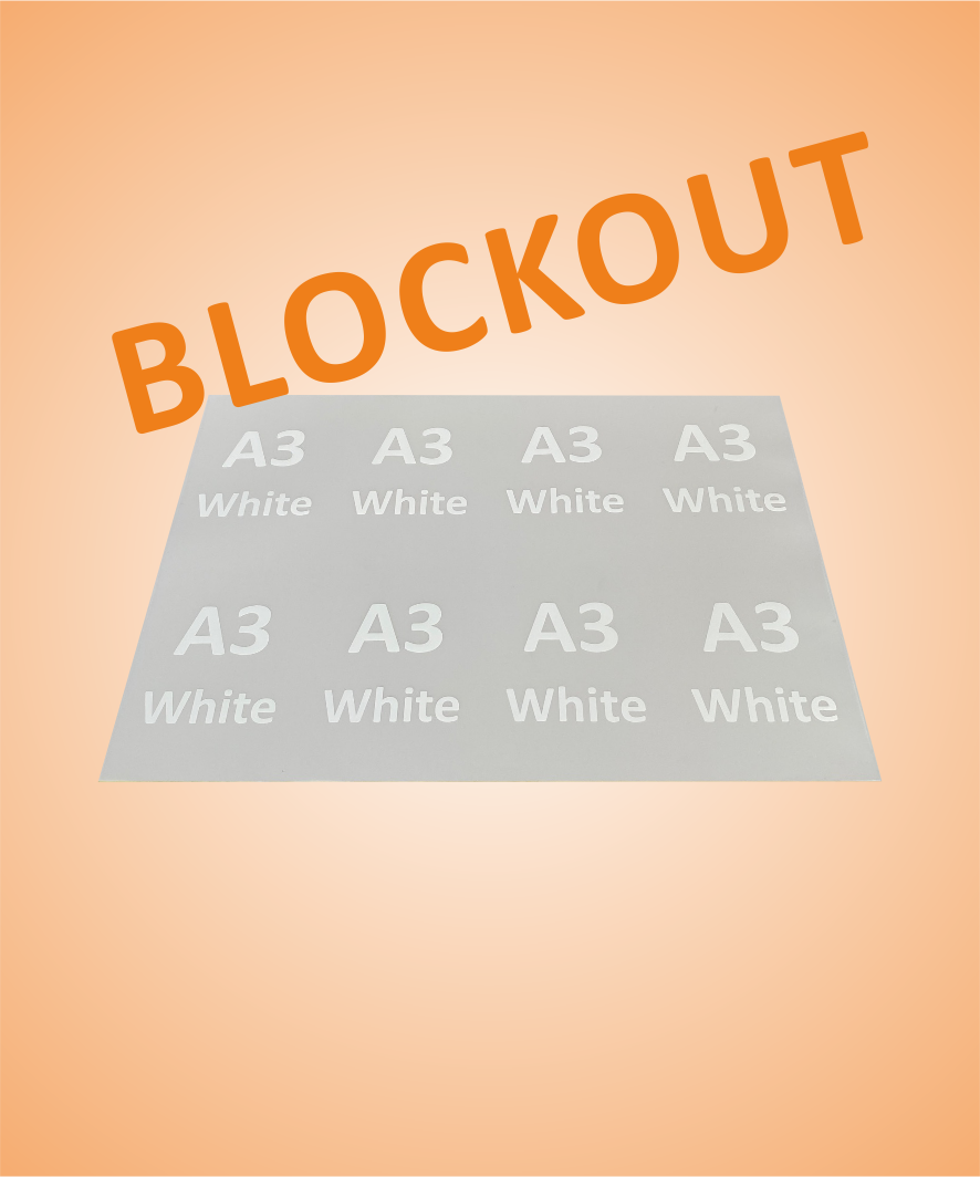 "Der A3 Bogen Blockout"   White