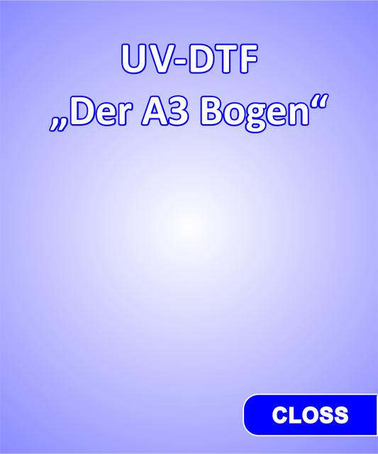 UV-DTF "Der A3 Bogen"