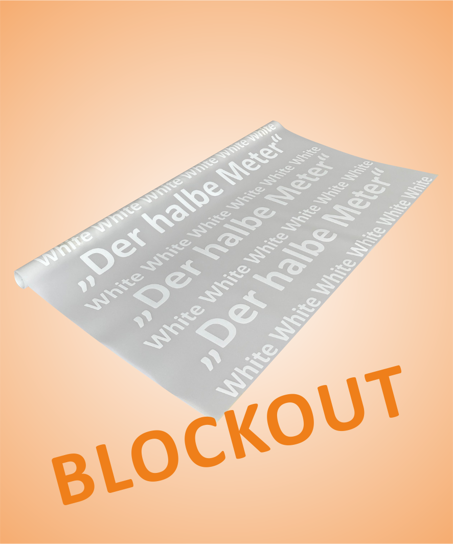"Der halbe Meter Blockout" White